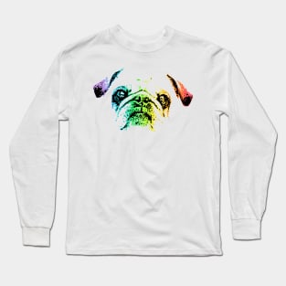 Rainbow Pug Long Sleeve T-Shirt